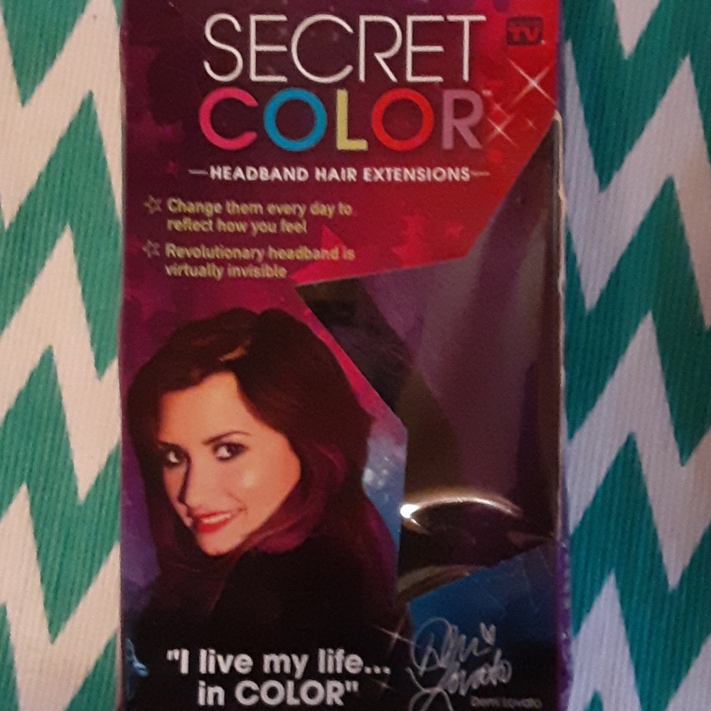 Purple headband hair extensions by Demi Lovato NWT